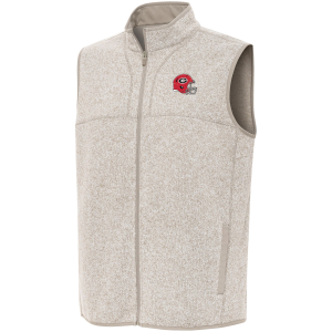 Antigua Men's Georgia Helmet Fortune Full Zip Vest, 3XL, White