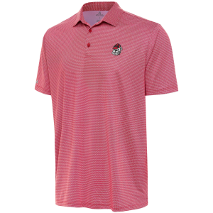 Antigua Men's Georgia Bulldog Head Rings Polo, XXL, Red