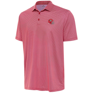 Antigua Men's Georgia Helmet Rings Polo, XXL, Red