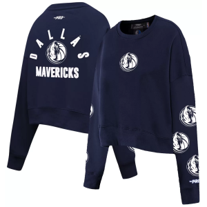 Pro Standard Women's Dallas Mavericks All Pro Crewneck Sweatshirt, Blue