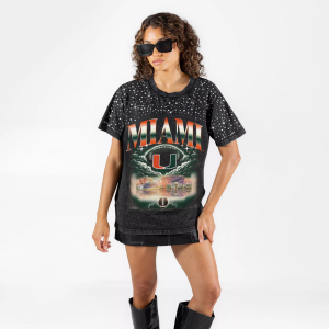 Gameday Couture Gameday Couture Women's Miami Hurricanes Rhinestone T-Shirt, Small, Black - $79.99 at DICK'S Sporting Goods