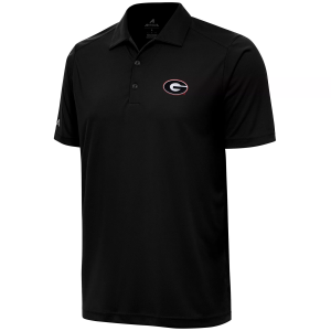 Antigua Men's Georgia Bulldogs Black Tribute Polo, Large