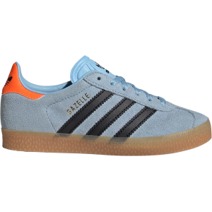 adidas Kids' Preschool Gazelle Shoes, Size 2, Sky Blue/Black