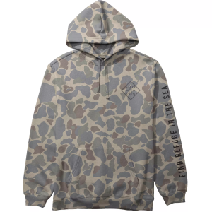 Salty Crew Tippet Ranger Hooded Fleece, Men's, Large, Sand Camo
