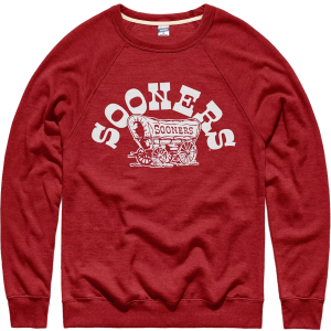 Charlie Hustle Charlie Hustle Men's Oklahoma Sooners Mascot Arch Cardinal Crewneck Sweatshirt, XXL, Red - $68.00 at DICK'S Sporting Goods