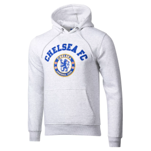 Sport Design Sweden Youth Chelsea FC Grey Crest Hoodie, Small, Gray