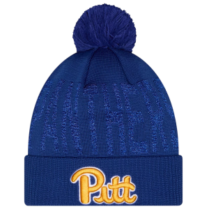 New Era Pittsburgh Shimmer Pom Knit Beanie, Women's, Blue