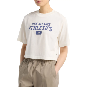 New Balance Women's Heritage Relaxed T-Shirt, Large, Sea Salt