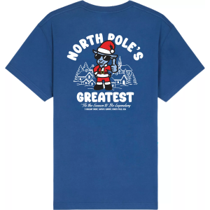 GOAT USA Men's North Pole's Greatest T-Shirt, Medium, Moonlit Ocean