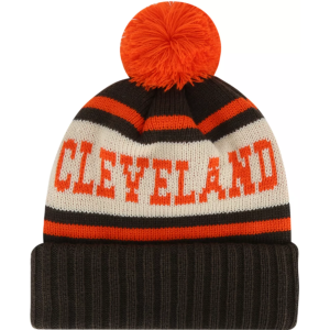 American Needle American Needle Adult Cleveland Pom Knit Beanie, Men's, Brown - $29.99 at DICK'S Sporting Goods