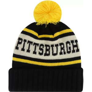 American Needle American Needle Adult Pittsburgh Pom Knit Beanie, Men's, Black - $29.99 at DICK'S Sporting Goods