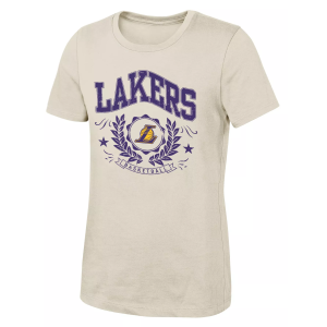 Outerstuff NBA Girls' Los Angeles Lakers Half Court Shot T-Shirt, Small, White - $25.00 at DICK'S Sporting Goods