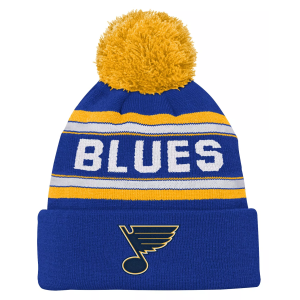 Outerstuff NHL Youth St. Louis Blues Jacquard Pom Knit Hat, Blue - $25.00 at DICK'S Sporting Goods