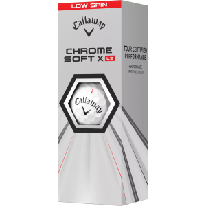 Callaway Chrome Soft X LS Golf Balls - 3 Pack, Men's, White