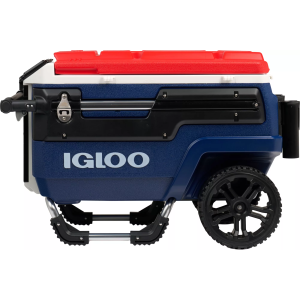 Igloo 70 Qt. Trailmate Roller Cooler, Red/White/Blue