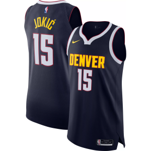 Nike Adult Denver Nuggets Nikola Jokic #15 Authentic Icon Jersey, Men's, Size 44, Blue