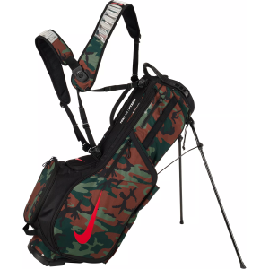 Nike Nike 2024 Air Hybrid 2 Stand Bag, Men's, Black Forest/BLK/Univ Red - $280.00 at DICK'S Sporting Goods