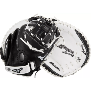Mizuno Mizuno 33'' Supreme Series Fastpitch Catcher's Mitt, Black/White - $109.99 at DICK'S Sporting Goods