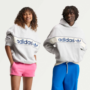 adidas Men's adiSignature NY Hoodie, Small, Light Grey Heather