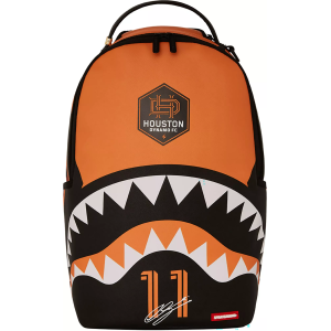 Sprayground Sprayground Houston Dynamo FC Lawrence Ennali #37 Player Shark Backpack, Men's, Gold - $80.00 at DICK'S Sporting Goods
