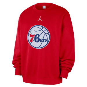 Jordan Jordan Men's Philadelphia 76ers Red Club Crewneck Sweatshirt, Small - $75.00 at DICK'S Sporting Goods