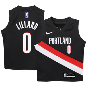 Nike Jordan Toddler Portland Trail Blazers Damian Lillard Swingman Icon Jersey, Boys', 4T, Black - $65.00 at DICK'S Sporting Goods