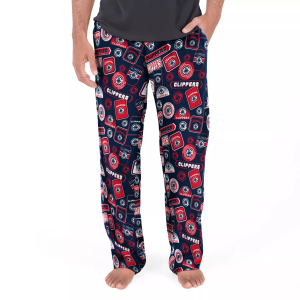 College Concepts Men's Los Angeles Clippers Sleep Pants, Large, Blue