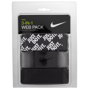 Nike Nike Men's Just Do It Web Golf Belt - 3 Pack, Black - $19.97 at DICK'S Sporting Goods