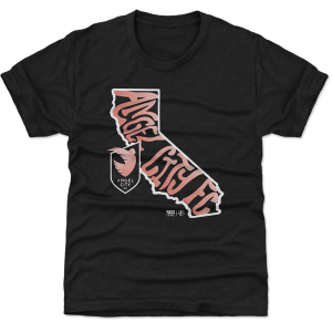 500 LEVEL Adult Angel City FC Black Groovy State T-Shirt, Men's, XL