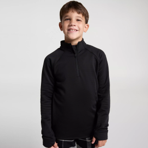 DSG Boys' Performance 1/4 Zip, Large, Pure Black