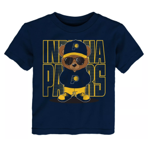 NBA Toddler Indiana Pacers Teddy Fan T-Shirt, Boys', 2T, Blue