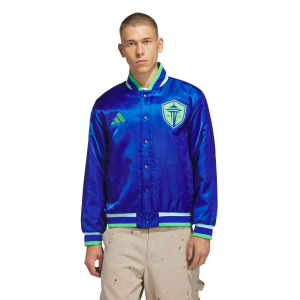 Adidas adidas Adult Seattle Sounders Royal Blue Varsity Jacket, Men's, Small - $180.00 at DICK'S Sporting Goods