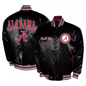 Franchise Club Franchise Club Men's Alabama Crimson Tide Black Satin Jacket, Medium - $150.00 at DICK'S Sporting Goods