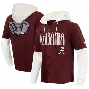 Pro Standard Men's Alabama Crimson Tide OG Player Hoodie, Medium, Red