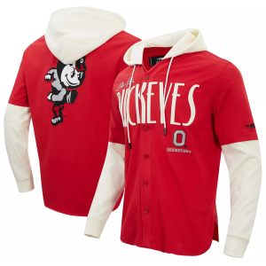 Pro Standard Men's Ohio State Buckeyes OG Player Hoodie, Medium, Red