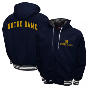 Franchise Club Franchise Club Men's Notre Dame Fighting Irish Navy Grind Zip-Up Hoodie, Small, Blue - $125.00 at DICK'S Sporting Goods
