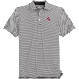 Southern Tide Southern Tide Men's Arkansas Razorbacks Black Meadowbrook Stripe Polo, XXL - $118.00 at DICK'S Sporting Goods