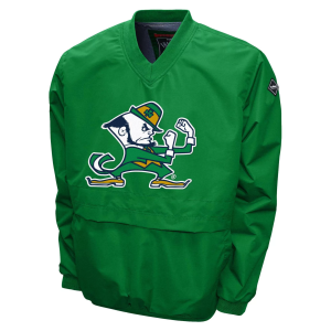 Franchise Club Franchise Club Men's Notre Dame Fighting Irish Green Big Logo Windshell Pullover, Small - $110.00 at DICK'S Sporting Goods