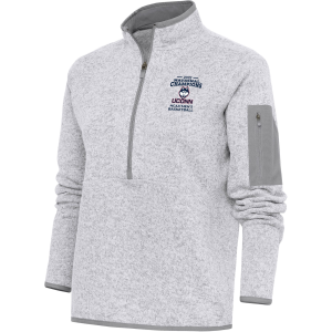 Antigua Antigua Women's UConn Huskies Grey 2023 Men's Basketball National Champions Fortune 1/4 Zip, Small, Gray - $109.99 at DICK'S Sporting Goods
