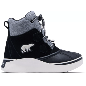 SOREL Kids' Ona IV Chill Waterproof Boots, Size 5, Black/Chalk