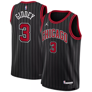 Jordan Jordan Youth Chicago Bulls Youth Josh Giddey Statement Edition Jersey, Small, Black - $100.00 at DICK'S Sporting Goods