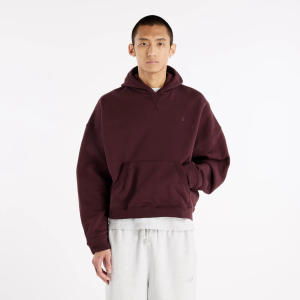 New Balance Men's Athletics Crafted Fleece Hoodie, Large, Cherry Leather