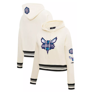 Pro Standard Pro Standard Women's Charlotte Hornets Retro Classic Cropped Hoodie, Small, White - $90.00 at DICK'S Sporting Goods