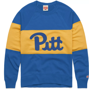 Homage HOMAGE Men's Pitt Panthers Striped Crewneck Sweatshirt, Small, Blue - $90.00 at DICK'S Sporting Goods