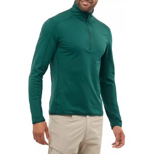 Salomon Men's Essential Lightwarm  1/2 Zip Jacket, Medium, Ponderosa Pine