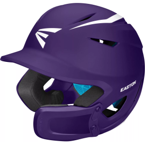 Easton Junior Elite X Baseball Batting Helmet w/ Jaw Guard, Purple/White