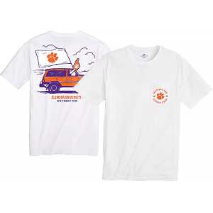 Southern Tide Southern Tide Men's Clemson Tigers White Foam Finger Short Sleeve T-Shirt, Large - $55.00 at DICK'S Sporting Goods