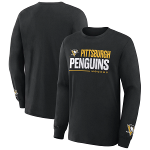 Fanatics NHL Men's Pittsburgh Penguins Cotton Legend Long Sleeve T-Shirt, Large, Black - $50.00 at DICK'S Sporting Goods