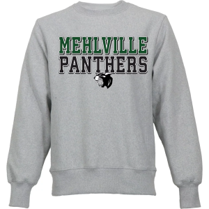 Ohiopyle Prints Men's Mehlville High School Gray Crewneck Sweatshirt, XL
