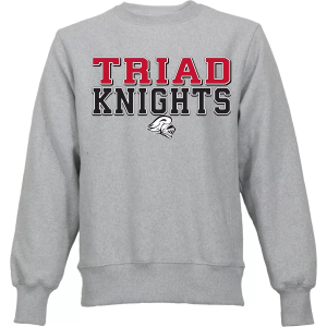 Ohiopyle Prints Men's Triad High School Gray Crewneck Sweatshirt, XXL